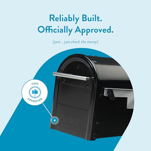 Architectural Mailboxes Franklin FM110BEC - Cassetta Postale Per Montaggio Su Paletto, Colore: Nero Con Dettagli Argentati - 10