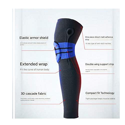 1 Pair Silicone Spring Support Knee Pad Basketball Meniscus Patella Protector Compression Leg Sleeve Sports Football Cycling