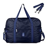 Faltbar und leicht -- Diese Reisetasche lässt sich bei Nichtgebrauch in eine kleine Tasche zusammenfalten und nimmt nur wenig Platz ein. Sparen Sie Ihre Übergewichtskosten, eine gute Wahl als Handgepäck Tasche unter dem Sitz für die meisten internationalen Flügen wie EasyJet Fluggesellschaften, TUI Airlines, Spirit Airline, usw.