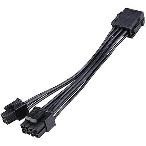 Akasa 8-Pin to 8+4-Pin Power Adapter Cable | Converts 8-pin ATX PSU to 8+4 pin ATX Motherboard Power Connectors | Black | 15cm | AK-CBPW22-15 Cover