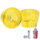 Diseñado para placas que aseguran el tope del dedo con un perno de 8 mm. La dureza de estos tapones es de 82 A. Estos topes no tienen arrastre o deslizamiento involuntario y se detendrán en un centavo si eres lo suficientemente preciso.