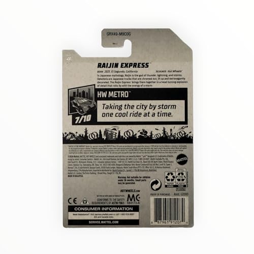 Hot Wheels Raijin Express HW Metro 7/10 1:64 miniatura 2