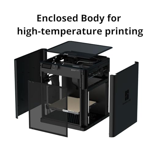 Image of WOL3D Bambu Lab P1S Combo 3D Printer with AMS, Multi Color Printing, High Precision FDM Technology, 500mm /s High Speed, Built-in Camera, 256x256x256 mm Build Volume - Ready to Use 3D Printer Machine