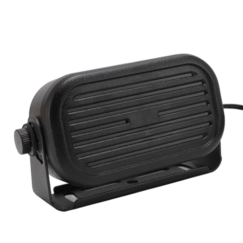 Image of 3.5mm Car External Speaker for CB Radio Ham Radio, Mini External Speaker with 14.76ft Cable, Loud Clear Sound for Mobile Transceiver Scanner, 5W 7W Compact Speaker