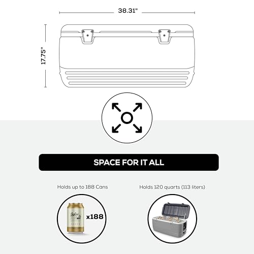 Igloo Gray Polar 120 Qt Cooler