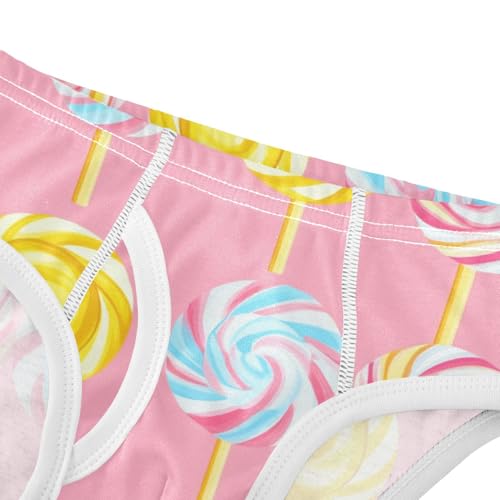 KLL Colorful Sweet Lollipop Candy Toddler Boys' Soft Athletic Underwear Breathable Children Undies4
