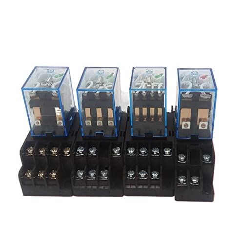 Relais électromagnétique MY4NJ haute précision 14 broches avec socle isolant amovible