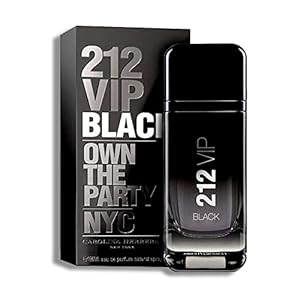 Carolina Herrera 212 Vip Black Fragrance For Men – Energetic And Spicy Scent – Notes Of Lavender, Black Vanilla Husk And…