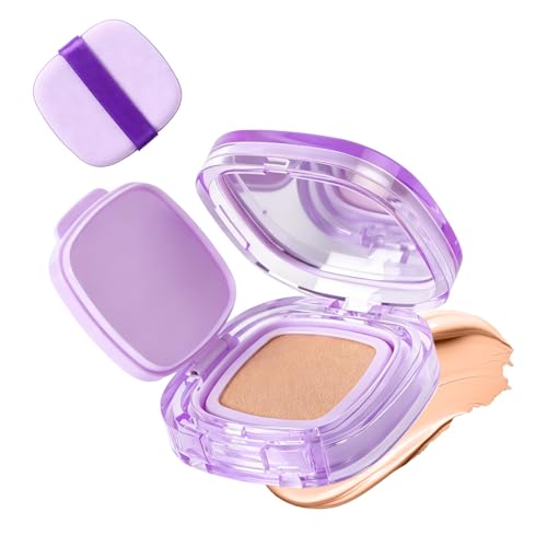 Full Coverage Creamy Foundation 24h Long-Lasting Waterproof Matte Finish Moisturizing Lightweight for All Skin Types (Natural)