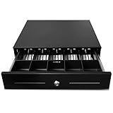 Beelta 18' Cash Drawer with Removable Tray, 5Bill/5Coin, RJ11 Cable, Key Lock, DC24V, Standard Duty,...