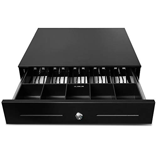 Beelta 18" Cash Drawer With Removable Tray, 5Bill/5Coin, Rj11 Cable, Key Lock, Dc24V, Standard Duty, Bk1816B #TOP7