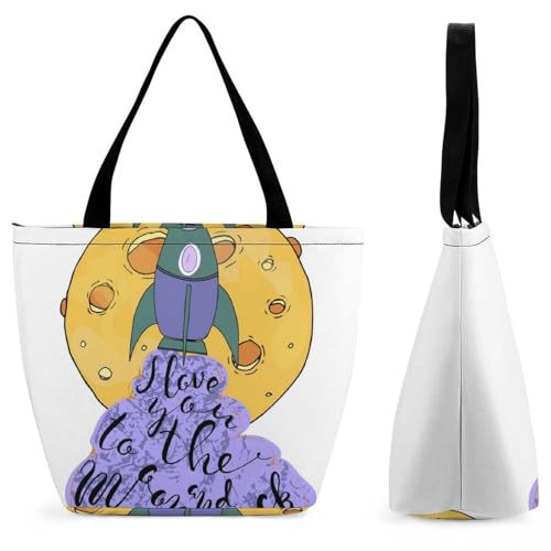 Sac à bandoulière fusée pour femme grand sac de shopping aux finitions soignées