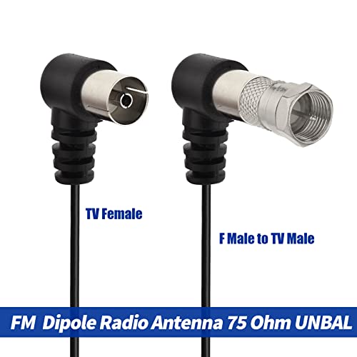 Bingfu Antenna Radio FM Interni Filo Cavo Antenna