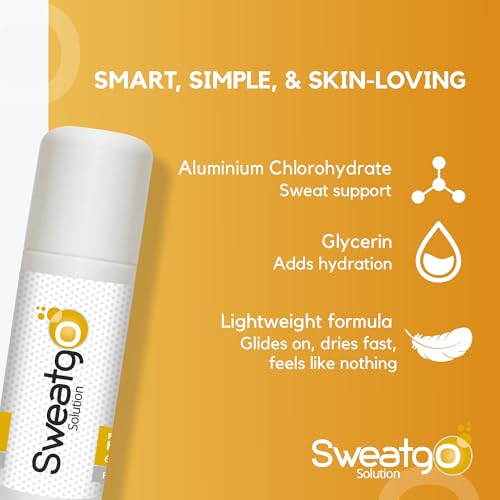 Image of Salve Sweatgo Jasmine - 60ml (Pack of 3) | Clinical Strength Antiperspirant Roll-On | Dermatologist Recommended, Hyperhidrosis Sweat Control for Underarms, Palms & Feet - Alcohol-Free, Non-Irritant