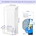 Remerry 2 Pack Outdoor Brochure Holder Wall Mount, Weatherproof Acrylic Flyer Holder with Lid, 4x9 Inch Clear Pamphlet Display Box for Real Estate Office Restaurant Menu Literature(White)