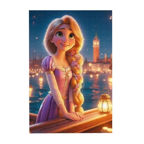 木製ピース 300ピース 塔の上のラプンツェル ジグソーパズル 大人用 親子パズル 子供や友達へのプレゼントにいいです