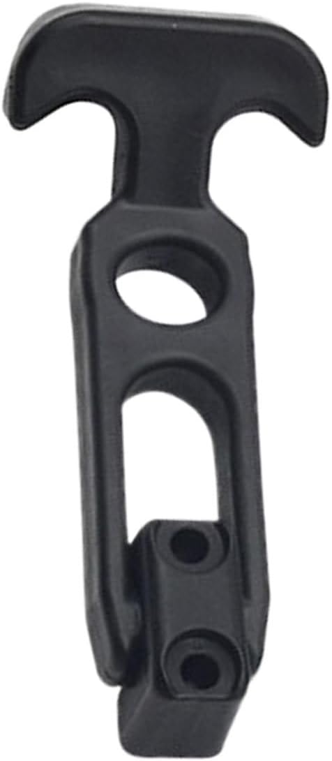 Rubber Hood Latch - Black T-Handle Rubber Hood Catch, Draw Latches with Brackets, Flexible Cabinet Lock, Safety Locks for Furniture, Kitchen