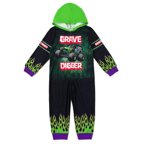 Amazon.com: Monster Jam Grave Digger Truck Toddler Boys Zip Up