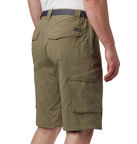 Image of Columbia Men's Regular Fit Shorts (AM4723 Cypress Heather Camo Print 40)