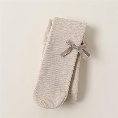 Fleece Lined Leggings Girls Kids Toddler Bowknots Winter Ballet Dance Tights Solid Footed Pantyhose Warm Stockings3