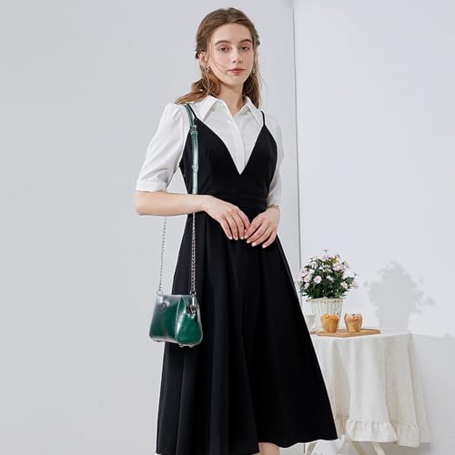 Image of Genuine Leather Small Crossbody Bags for Women Green | Lightweight Shoulder Purse, Designer Handbag with Adjustable Strap, Casual Travel Everyday Bag