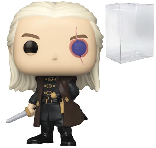 Pop House of Dragon - Figura de Vinilo Funko de Aemond Targaryen Que Brilla en la Oscuridad (Incluye Funda Protectora de Caja Compatible), Multicolor, 3.75 Pulgadas