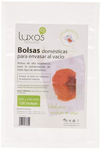Luxos Packaging - Bolsa vacío doméstica, 20 x 30 cm, 100 unidades Cover