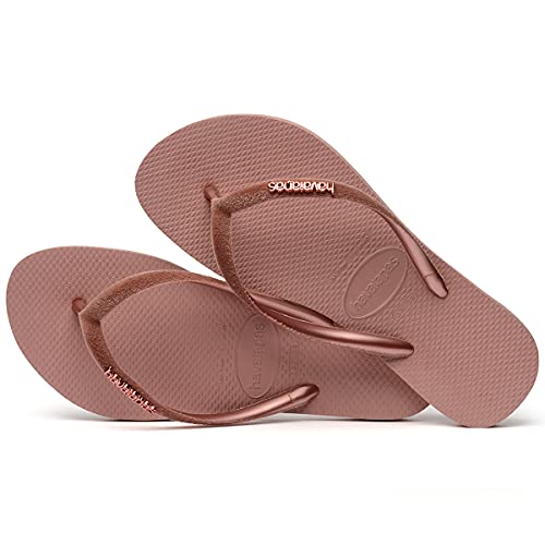 Chinelo Slim Velvet, Havaianas, Feminino, Rosa/Rosa, 35/36