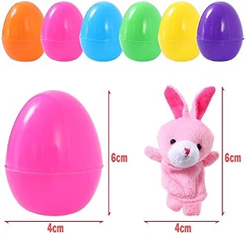 24pcs Easter Eggs Filled with Finger Puppets