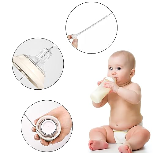 LEMONSTONE 6 Stück Strohhalm Bürste, Strohhalm Reinigungsbürste, Milchschlauchbürste, Flaschenbürste Dünn, Reinigungsbürsten, für Reagenzgläser Kaffeevollautomat Milchschlauch Trinken Strohhalme