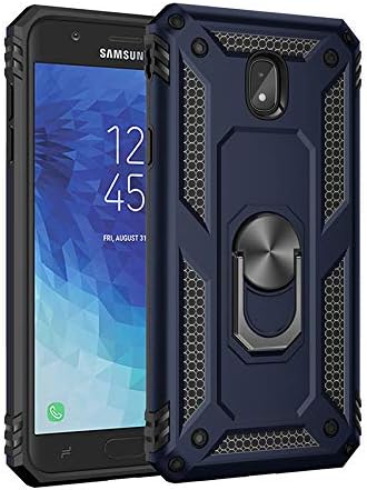 Galaxy J7 Pro 2017 Case,360 Degree Rotating Ring Holder Kickstand Case for Samsung SM-J730FM/DS Galaxy J7 2017 / SM-J730F/DS SM-J730K / SM-J730G/DS Galaxy J7 Pro 2017 / SM-J730GM/DS Case Cover Blue