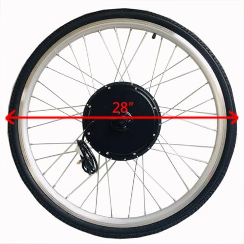 28 inch fiets motor kit, 48 V 1000 W elektrische fiets voorwiel kit, Hall-sensoren, borstelloze transmissiemotor, e-bike kit - Afbeelding 3