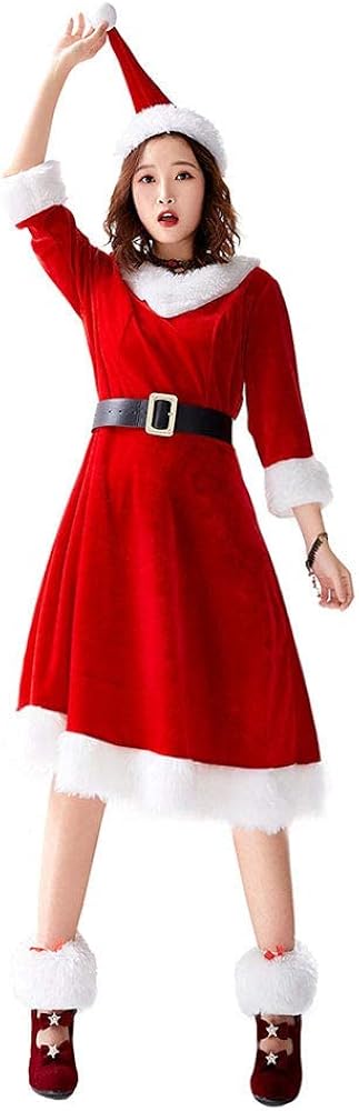 サンタ コスチューム コスプレ レディース 可愛い サンタコス サンタクロース コスチューム コスプレ 衣装 クリスマス ワンピース コスプレ Cosplay コス 女性 レディース セクシー 可愛い 暖かい パーティー サンタ衣装 文化祭 大人用 サンタ衣装 Faz Co Zm