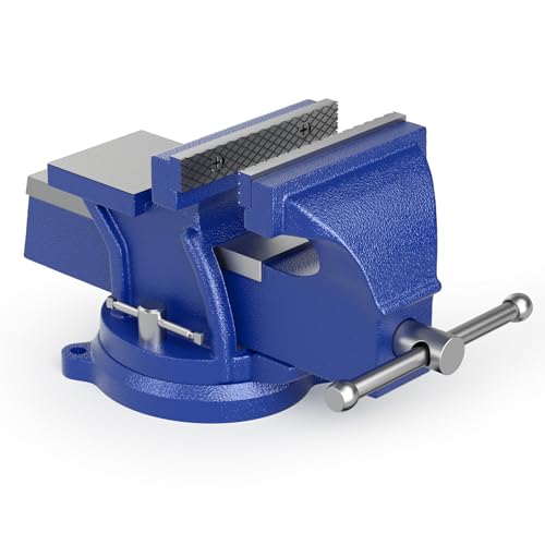 WilTec Étau d’atelier Light Duty 100 mm Mâchoire de serrage & Enclume pour Contrainte faible Établi, Argent