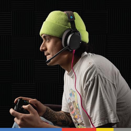 Skullcandy SLYR Pro Multi-Platform Wired Gaming Headset, Removable Mic, Lightweight Design, Ultra-Soft Memory Foam Ear Cushions, Mute and Volume Controls, PC, Xbox, PlayStation - Black Digi-Hype by Skullcandy - Image 6