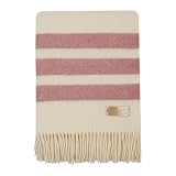 Cozy Blankets | Wool Blanket/Throw | 100% New Zealand Wool | Perfect for Home and Outdoors | Virgin Wool Blanket with Fringes 55'x79' (140 x 200 cm)