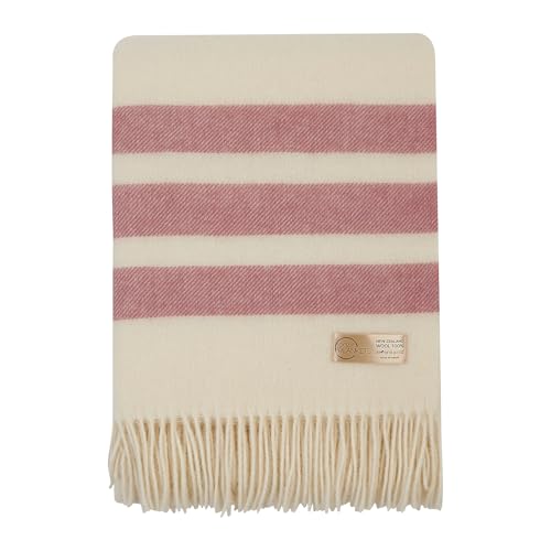 Cozy Blankets | Wool Blanket/Throw | 100% New Zealand Wool | Perfect for Home and Outdoors | Virgin Wool Blanket with Fringes 55"x79" (140 x 200 cm)
