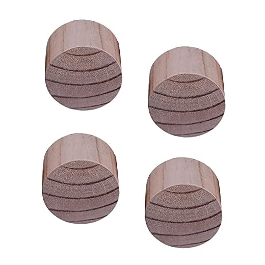 CWYP-043 Set med 4 möbelhöjare bordhöjare sänghöjare, kraftiga trälyfter, för soffor toalettbord skåp stöder ben, träfärg (färg: Diameter: 5 cm, storlek: 5 cm)