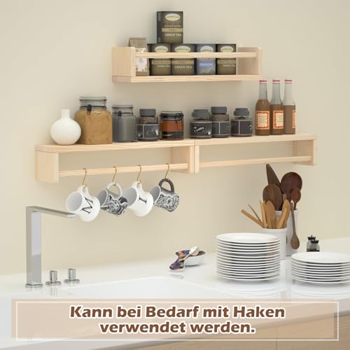 3 Stück Wandregal Kinderzimmer – 42cm Bücherregal Kinder Wand Holz, Schweberegal zur Aufbewahrung von Kinderbüchern & Spielzeug, dekoratives Regal,für Babyzimmer Spielzimmer Wohnzimmer & Wand Deko