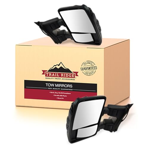 Trail Ridge Tow Mirror Upgrade Power Fold Heat Smoked Turn Memory Pair for Ford
