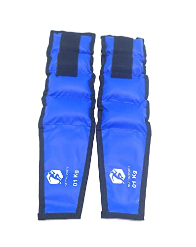 Caneleira de Peso 1kg – Tornozeleira – Ajustável – Academia – Treino – Exercício – Fitness – Muscula