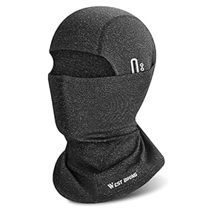 Cyclespeed Grau Winter Sturmhaube mit Brillenlöchern