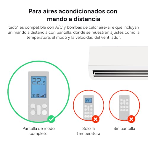 Miniatura 4 de Tado Mando Aire Acondicionado Universal Inteligente Con Base, Control Digital App Ahorra Energía Fácil Instalación Compatible Con Dispositivos Alexa, Siri Y Google Assistant