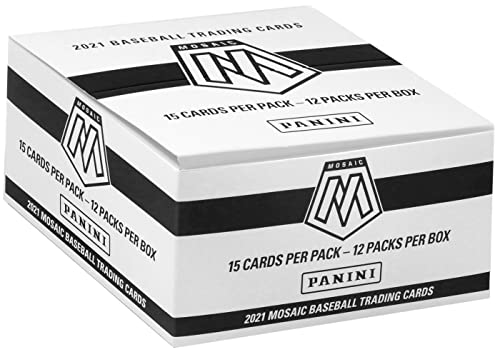 2021 Panini Mosaic Baseball Trading Cards 12-Pack Cello Box