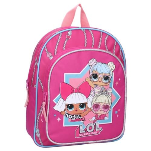 mybagstory - Backpack – LOL Surprise – Pink – Child – School – Kindergarten – Daycare – Nursery – Girl School Bag – Size 30 cm – Adjustable Straps – Gift Idea, Pink, 30 cm