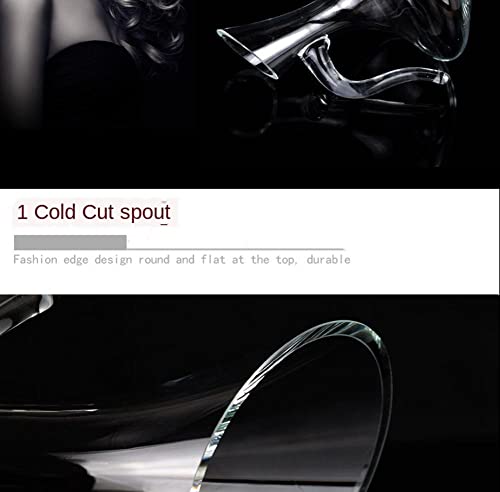 Acgrade Crystal Wine Decanter 6-Shaped Wine Decanter Gift Box Harp Swan Decanter Wine Separator 1500Ml Whiskey Decanter Whiskey Decanter Wine Glass Decanter #TOP2
