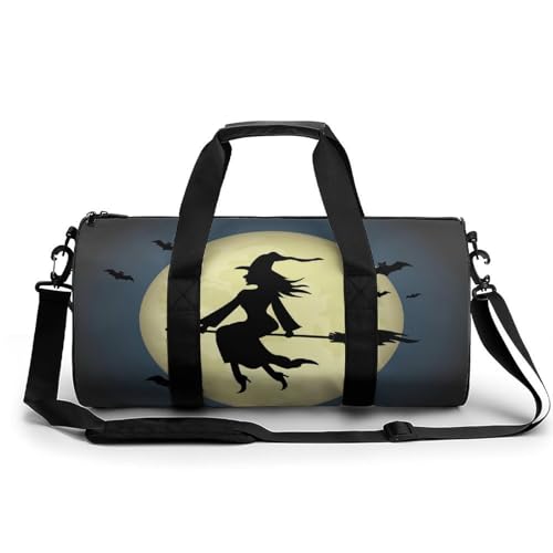 Sac de sport sorcière d'Halloween étanche 45cm pour gym et voyage