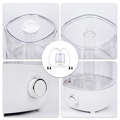 Reptile Fogger Terrariums Humidifier, Adjustable 4L 2 Hoses Reptile Fogger Terrariums Humidifier Fog Machine,No Noise Mist Making Machine For Reptiles/Amphibians/Herps/Vivarium (White). #TOP4