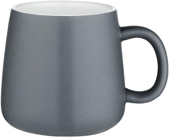 Nordic Coffee Mug Ceramic Water Cups Simple Porcelain Tea Mugs Breakfast Milk Juice Pottery Cup Household Office(Gray)