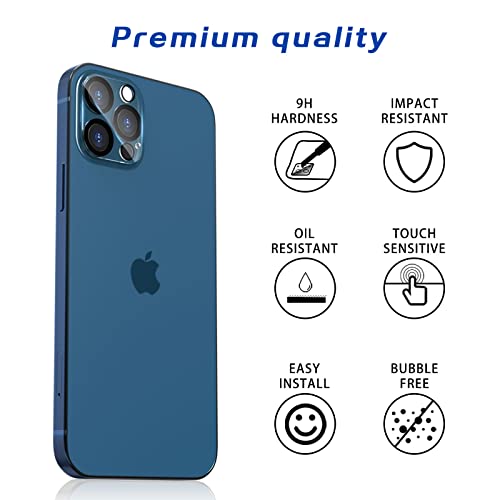 Imluckies Camera Lens Protector For 6.7" Iphone 12 Pro Max Tempered Glass, Hd Clear & 9H Hardness, Case-Friendly, Scratch Resistant, Easy Installation[3 Pack] #TOP2